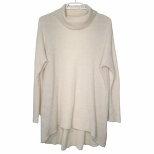 Soft Surroundings Cream Wool Cashmere Blend Turtleneck Sweater Womens Size S